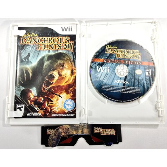 Cabela's Dangerous Hunts 2011 Special Edition Nintendo Wii Complete Tested - Picture 3 of 11